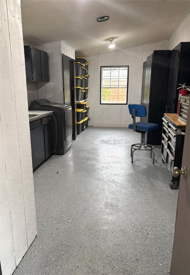 103 Greenbriar Dr, Wharton, TX 77488 - home office featuring dark aggregate flooring