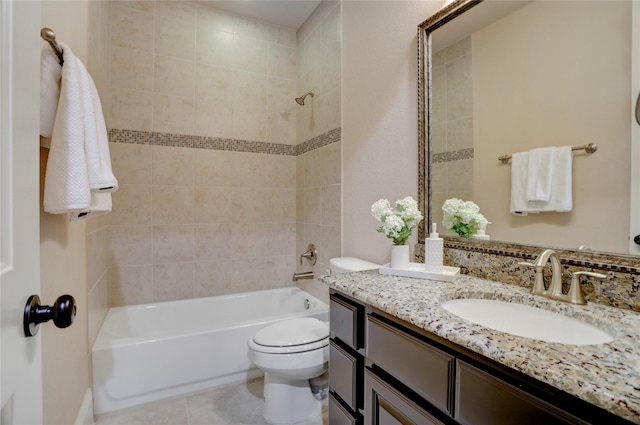 4023 Turning Manor Ln, Sugar Land, TX 77479 - full bathroom featuring vanity, shower / tub combination, and tile patterned flooring