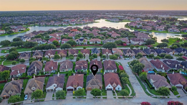 4023 Turning Manor Ln, Sugar Land, TX 77479 - aerial view of residential area with a large body of water