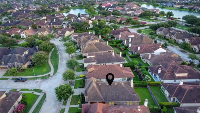 4023 Turning Manor Ln, Sugar Land, TX 77479 - aerial view of residential area featuring a nearby body of water