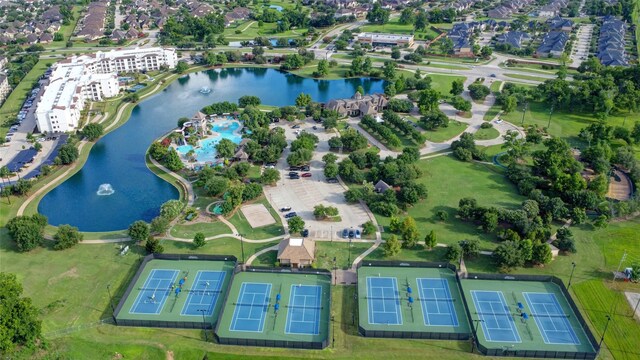 4023 Turning Manor Ln, Sugar Land, TX 77479 - aerial overview of property's location featuring a nearby body of water