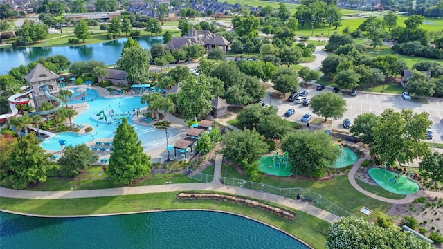4023 Turning Manor Ln, Sugar Land, TX 77479 - bird's eye view of a nearby body of water and a pool