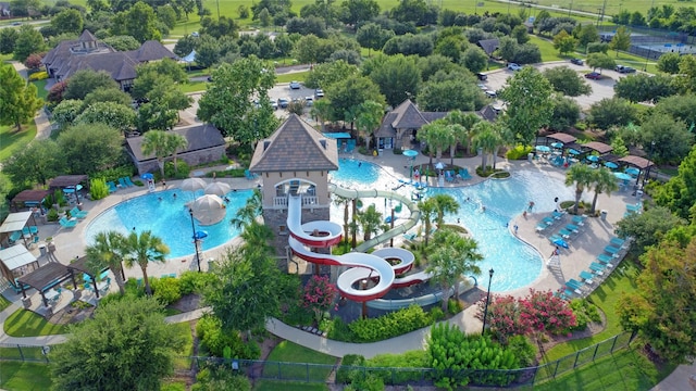4023 Turning Manor Ln, Sugar Land, TX 77479 - aerial view of a pool area