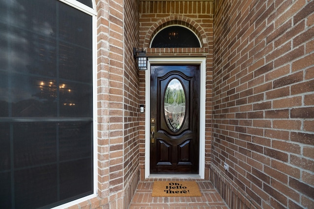 22110 Nobles Crossing Dr, Spring, TX 77373 - doorway to property with brick siding