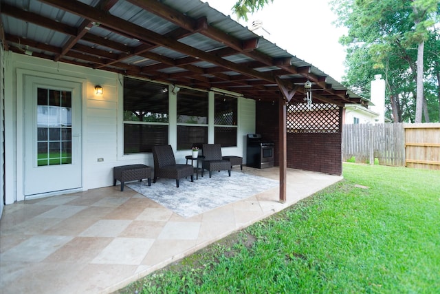 22110 Nobles Crossing Dr, Spring, TX 77373 - view of patio with grilling area