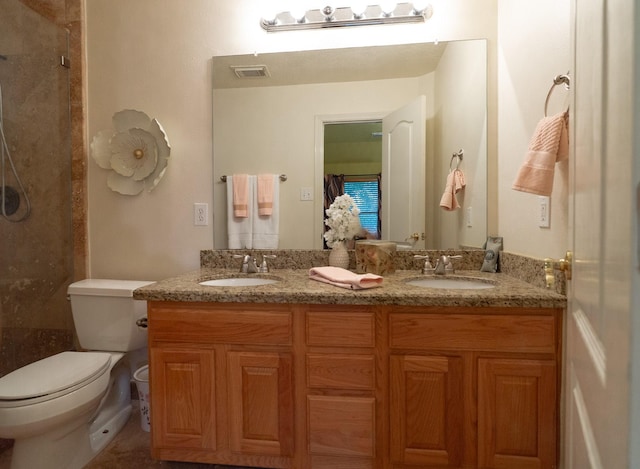 22110 Nobles Crossing Dr, Spring, TX 77373 - full bathroom with double vanity and tiled shower