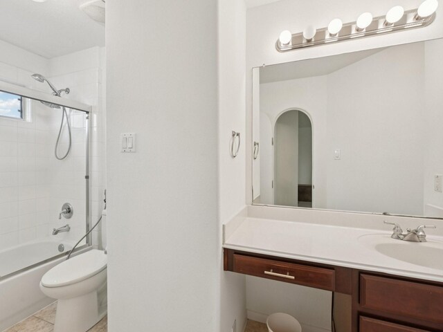 421 White Oak Pointe, League City, TX 77573 - bathroom with vanity, tub / shower combination, and tile patterned flooring