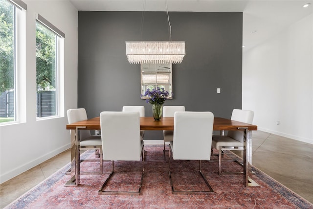 543 Threlkeld St, Houston, TX 77007 - dining area featuring a chandelier and recessed lighting