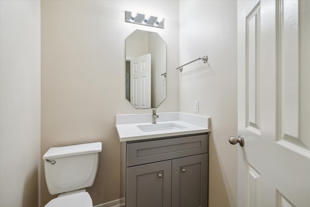 2439 Chuckberry St, Houston, TX 77080 - half bathroom featuring toilet and vanity