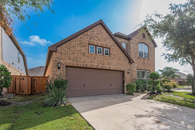 11023 Honey Suckle Haven Dr, Cypress, TX 77433 - view of front facade featuring brick siding, concrete driveway, and a garage