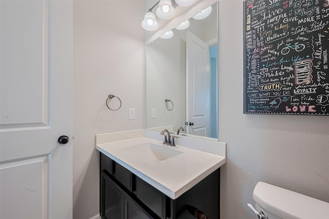 11023 Honey Suckle Haven Dr, Cypress, TX 77433 - bathroom with vanity and toilet