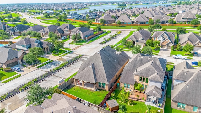 11023 Honey Suckle Haven Dr, Cypress, TX 77433 - aerial view of residential area with a large body of water