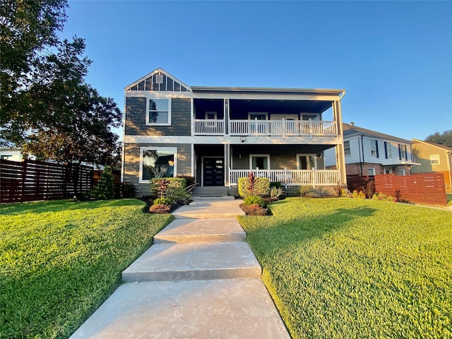 3359 Ozark St, Houston, TX 77021 - view of property featuring covered porch and a balcony