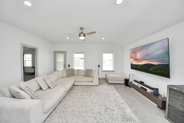 29506 Hartman Holw, Katy, TX 77494 - living area with recessed lighting and ceiling fan