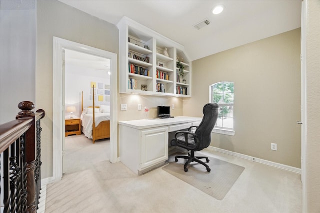 15410 Stable Star Cir, Cypress, TX 77429 - home office with light colored carpet and vaulted ceiling