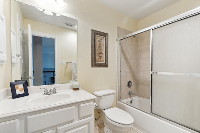 15410 Stable Star Cir, Cypress, TX 77429 - full bath featuring vanity, combined bath / shower with glass door, and tile patterned floors