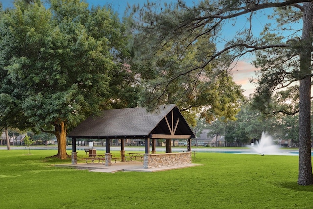 15410 Stable Star Cir, Cypress, TX 77429 - view of community featuring a gazebo and a lawn