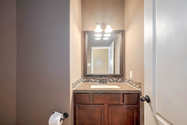 4311 Walden Terrace Ln, Humble, TX 77396 - bathroom featuring vanity and backsplash