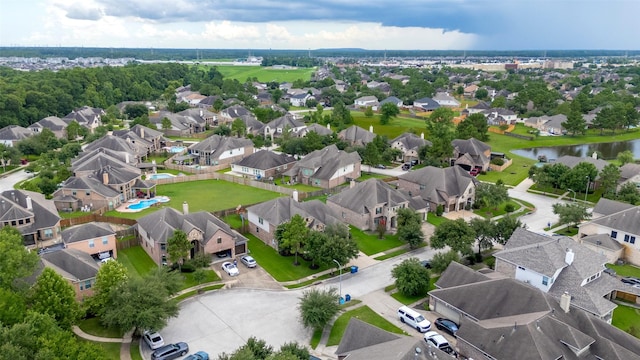 4311 Walden Terrace Ln, Humble, TX 77396 - aerial perspective of suburban area with a large body of water