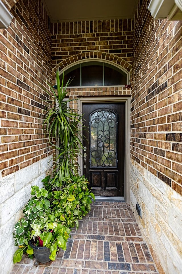 4015 Teramo Ln, Katy, TX 77493 - doorway to property featuring brick siding
