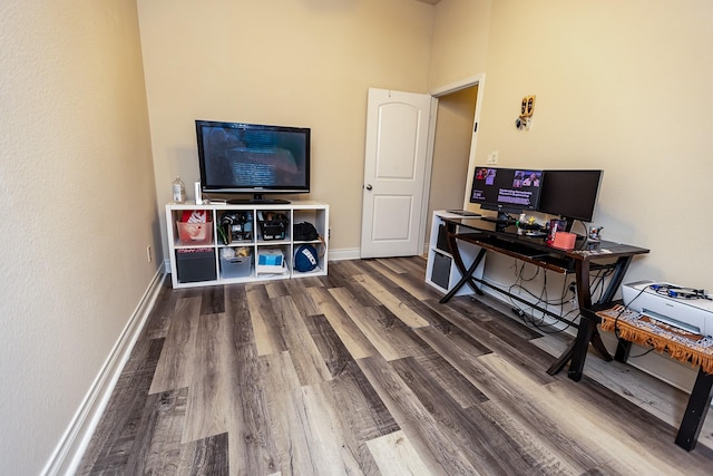 4015 Teramo Ln, Katy, TX 77493 - office with wood finished floors and baseboards