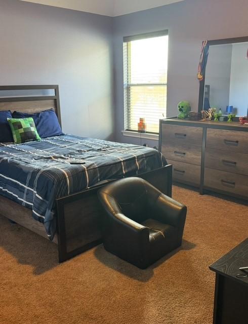 2547 Crystal Shore Dr, Rosharon, TX 77583 - bedroom with light colored carpet