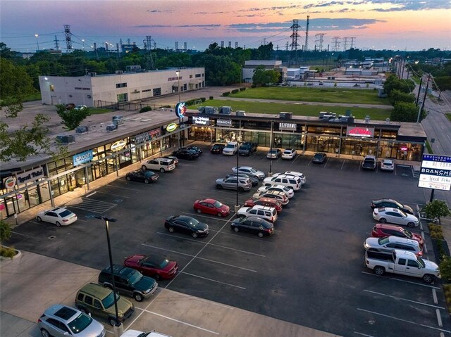 807 Martin St Unit C, Houston, TX 77018 - aerial view at dusk