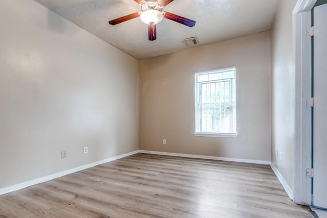8126 Jutland Rd, Houston, TX 77033 - unfurnished room with a ceiling fan and light wood-type flooring