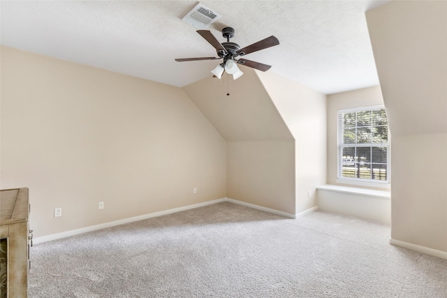 1018 N Commons View Dr, Houston, TX 77336 - bonus room featuring carpet floors, a ceiling fan, and lofted ceiling
