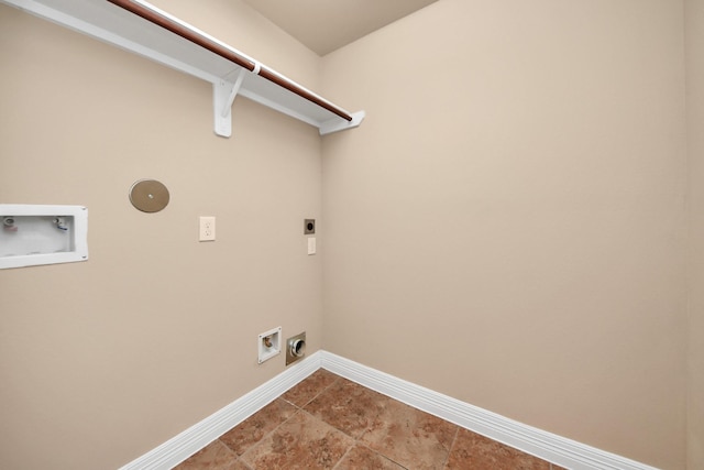 9119 Basin Ridge Ln, Richmond, TX 77407 - washroom featuring hookup for an electric dryer, washer hookup, and tile patterned flooring