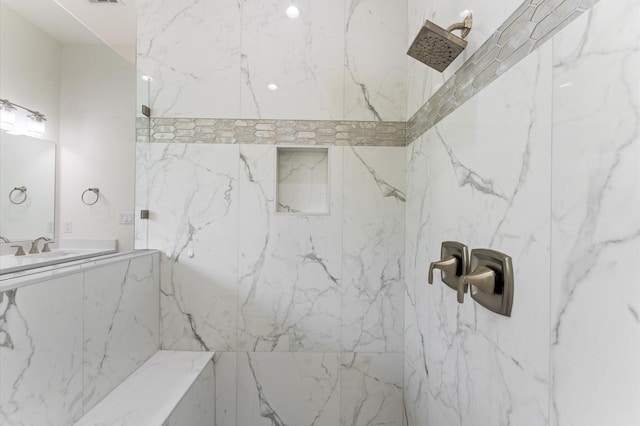 532 Carrell St, Tomball, TX 77375 - full bath with a marble finish shower