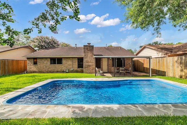 16622 Ben Nevis Dr, Houston, TX 77084 - view of pool featuring a fenced backyard and a patio
