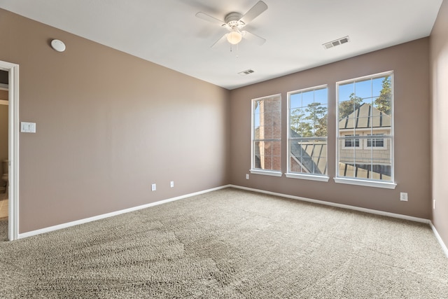 13506 Key Ridge Ln, Cypress, TX 77429 - carpeted empty room featuring ceiling fan and a smoke detector