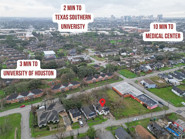 3280 Berry St, Houston, TX 77004 - drone / aerial view