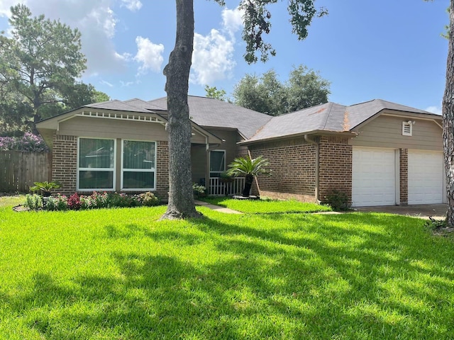 8526 Greenleaf Lake Dr, Houston, TX 77095 - ranch-style home featuring brick siding and an attached garage