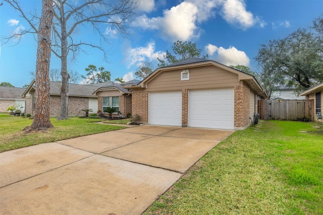 8526 Greenleaf Lake Dr, Houston, TX 77095 - ranch-style house with brick siding, driveway, and a garage