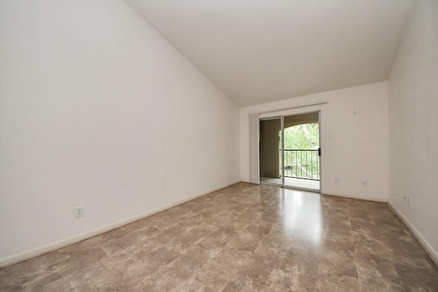 3231 Allen Pkwy Unit 5303, Houston, TX 77019 - unfurnished room with lofted ceiling and baseboards