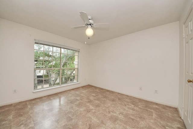 3231 Allen Pkwy Unit 5303, Houston, TX 77019 - spare room featuring a ceiling fan and baseboards