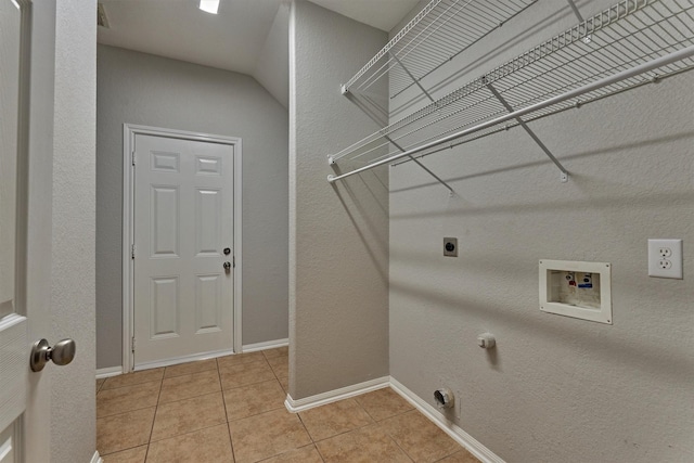 59 Pleasant Point Pl, Spring, TX 77389 - washroom with hookup for a washing machine, electric dryer hookup, and light tile patterned floors