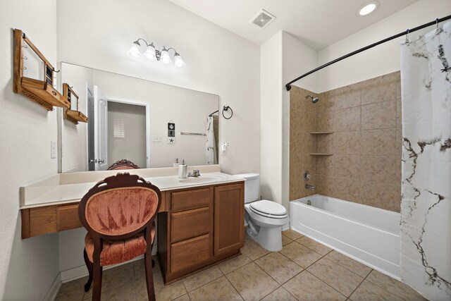 22526 Belmont Cove Ln, Katy, TX 77449 - full bath with shower / bath combo, tile patterned flooring, and vanity