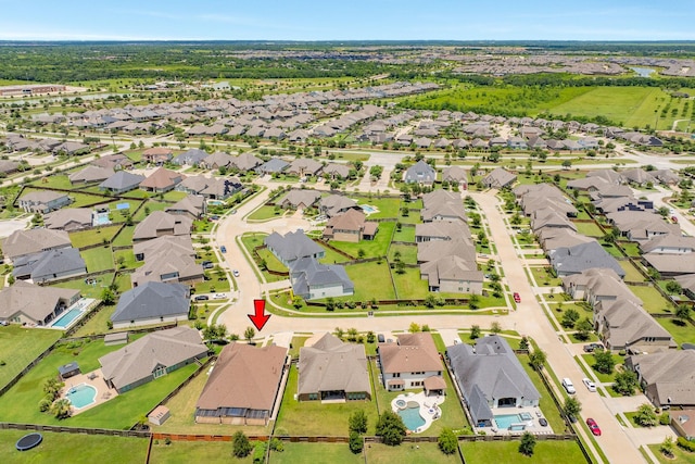10306 Terra St, Iowa Colony, TX 77583 - aerial perspective of suburban area