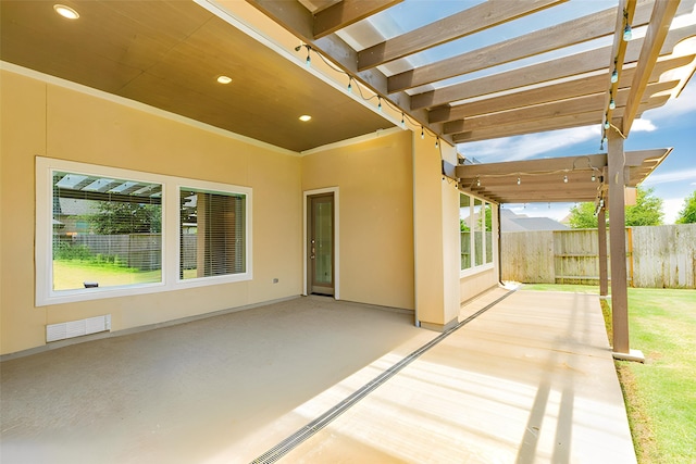 10306 Terra St, Iowa Colony, TX 77583 - view of patio / terrace featuring a pergola