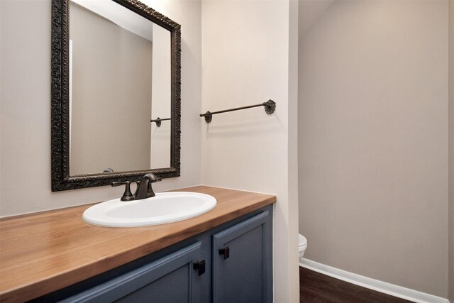 6307 Briar Rose Dr Unit 120, Houston, TX 77057 - bathroom featuring vanity and wood finished floors