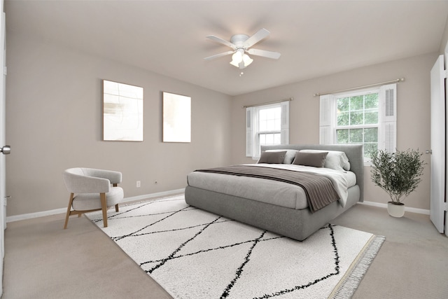 6307 Briar Rose Dr Unit 120, Houston, TX 77057 - bedroom featuring light colored carpet and a ceiling fan