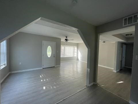 1114 E Pecan St, Angleton, TX 77515 - bonus room with wood finished floors and ceiling fan
