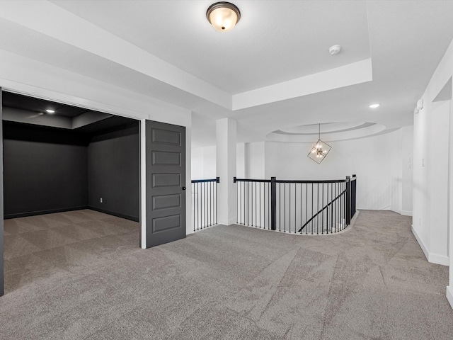 10806 Capella Creek Way, Richmond, TX 77406 - unfurnished room with carpet, a smoke detector, and a raised ceiling