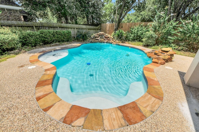 16015 Conners Ace Dr, Spring, TX 77379 - view of pool with a fenced backyard