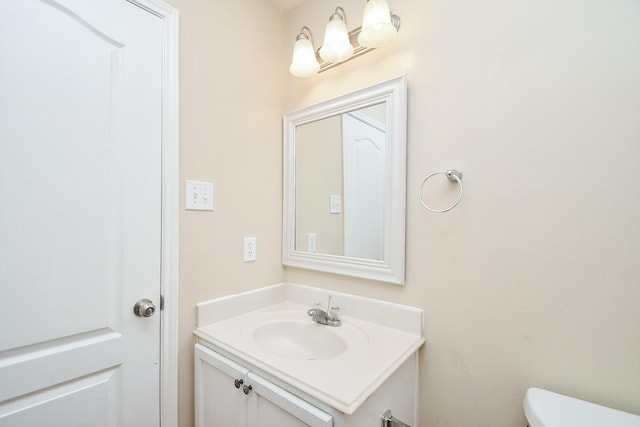 19826 Seagler Glen Ln, Katy, TX 77449 - half bathroom with vanity and toilet