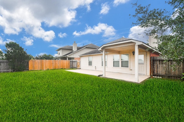 19826 Seagler Glen Ln, Katy, TX 77449 - back of property featuring a patio area and a fenced backyard