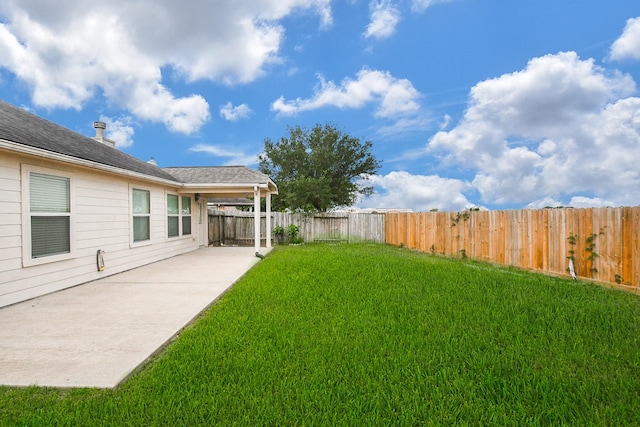 19826 Seagler Glen Ln, Katy, TX 77449 - fenced backyard featuring a patio